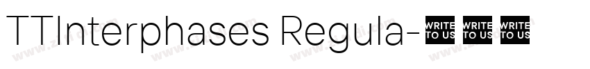 TTInterphases Regula字体转换 TTInterphases Regula字体转换